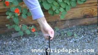 How to install a 360 adjustable spray jet into your drip irrigation system [upl. by Airec]