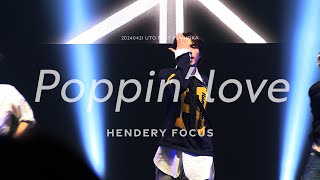 240421 UTO FEST in Fukuoka Poppin Love HENDERY 헨드리 黃冠亨 WayV 4K fancam [upl. by Salangia418]