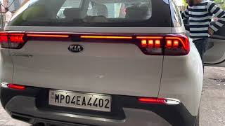 Kia Sonet Tail Bar Matrix light  Tail Light for Sonet  Star Car decor Bhopal 9144108110 [upl. by Cohligan]