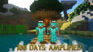 We Survived 100 Days in an Amplified World in Minecraft Hardcore [upl. by Kathye]