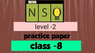 NSO level 2 Practice paperSecond level NSO for Class 8 [upl. by Nossah123]