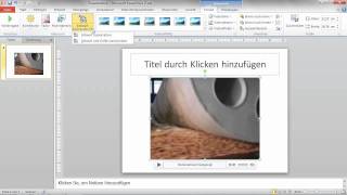 Videomaterial bearbeiten  Erfolgreich präsentieren mit PowerPoint 2010 [upl. by Mario]