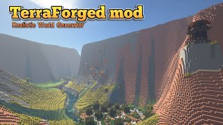 Minecraft 1165  TerraForged mod [upl. by Augustus]