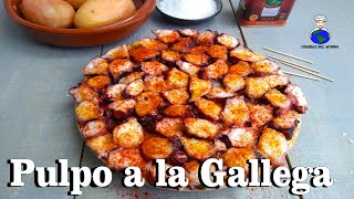 Pulpo a la Gallega  Pulpo á Feira  Receta Gallega  Comida Española [upl. by Htebarual]