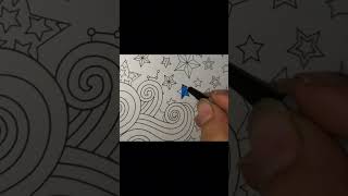 How to color with thin marker colors 🌸😮😮 markers paintsmallobjects viralvideo mandalaart [upl. by Anelrahc]