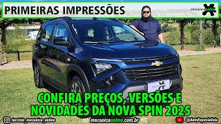 Confira preços versões e novidades da Nova Spin 2025 [upl. by Howlyn]