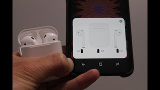 CHECK your AIRPODS BATTERY LIFE ON ANDROID [upl. by Ecirum]