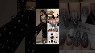 New style crop top with unique nails shortsviral shortvideos [upl. by Eppesiug]