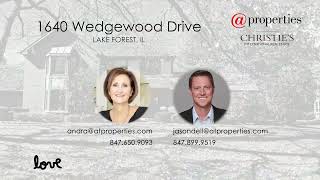 1640 Wedgewood Drive Lake Forest Illinois House for Sale [upl. by Edea]