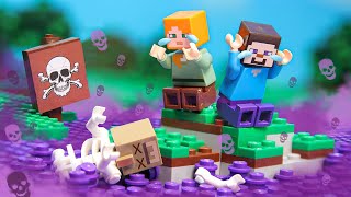 Minecraft But Everything is Poisoned  LEGO Minecraft Animation [upl. by Cole]