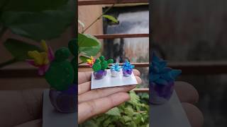 diy mini plant with super clayart claycraft clayworks youtubeshorts [upl. by Neret]