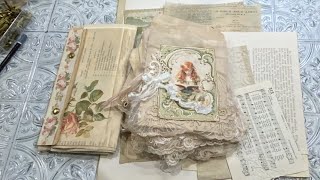 Create a faux deed for the glassine bags Awesome way to use special vintage or legal size papers [upl. by Edecrem942]