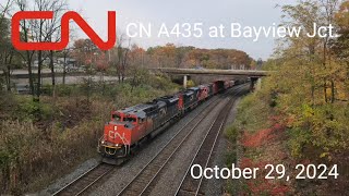 CN A435 at Bayview Junction • October 29 2024 [upl. by Akeber]