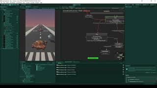 Run Zombie Run  Unity3D using NodeCanvas  FlowCanvas [upl. by Strohben]