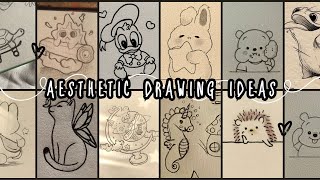 Cute Aesthetic Drawing Ideas for Beginners  Easy Drawing Ideas  Simple Sketches  Kids Drawing [upl. by Yate]