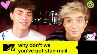 The Why Dont We Boys Read Some CUTE Fan Messages  Youve Got Stan Mail  MTV Music [upl. by Odrarebe398]