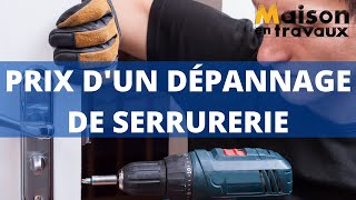 Prix dun dépannage de serrurerie [upl. by Murat682]