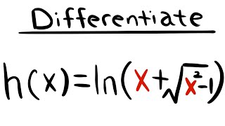 derivative of lnxsqrtx21 calculus 1 tutorial [upl. by Biel931]