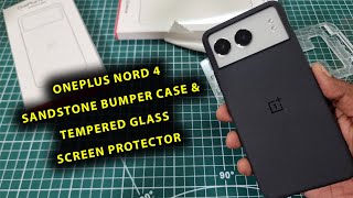 OnePlus Nord 4 Sandstone Bumper Case amp Tempered Glass Screen Protector Official [upl. by Halehs676]