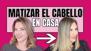 MATIZAR EL CABELLO EN CASA  Reseña ANTES y DESPUÉS [upl. by Geller]