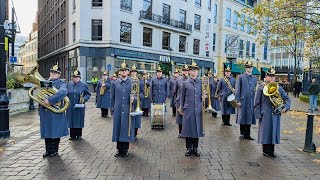 Remembrance Sunday 2024 Birmingham  The Band of the Mercian Regiment [upl. by Ursal33]