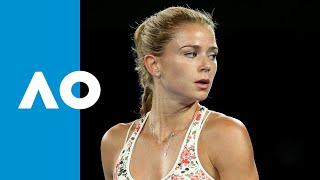 Camila Giorgi takes the second set against Karolina Pliskova  Australian Open 2019 Round 3 [upl. by Myrtice]