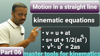 Motion in a straight line 06 Derivation of Kinematic equations by integration method CLASS 11 telug [upl. by Sancha888]