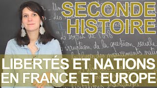 Libertés et nations en France et Europe début 19e  HistoireGéographie  Seconde  Les Bons Profs [upl. by Eulalia]