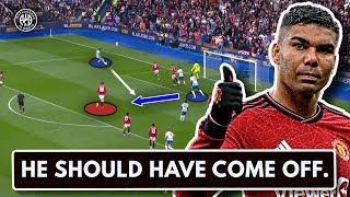 HOW Brighton BROKE Uniteds Midfield [upl. by Ahsemot]