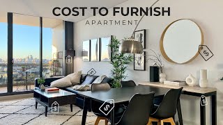 Cost To Furnish An Apartment  6 Budget Saving Tips IKEA  DIY  Designer Brand [upl. by Hairam]