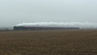 Flying Scotsman whizzing out of Wellingborough [upl. by Ardnaxila625]