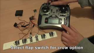 Spektrum DX6i proportional crow flapbrake setup [upl. by Heim486]