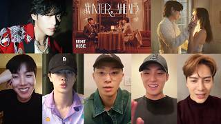 Famous Reaction V amp PARK HYO SHIN Record Breaking song Winter Ahead [upl. by Surtemed]