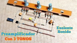 Preamplificador Con 3 TONOS Exelente Sonido [upl. by Eetnwahs]