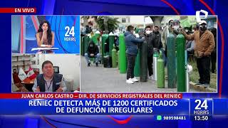 ¡Increíble Reniec detectó más de 1 mil certificados de defunción irregulares desde el 2020 [upl. by Ahnavas]