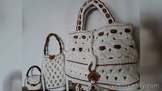 coffa siciliana quotbianco e legnoquot  white amp wood sicilia basket bag [upl. by Esydnac]