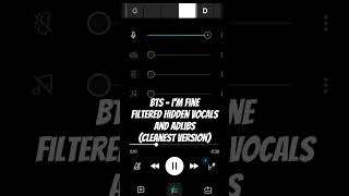 Adlibs BTS  Im Fine Filtered Hidden Vocals and Adlibs bts fyp viral kpop hiddenvocals [upl. by Noramac206]