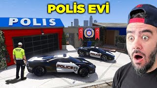 FRANKLIN EVINI POLIS EVI YAPTI BÜTÜN HIRSIZLARI YAKALADI  GTA 5 MODS [upl. by Ahtelrac]