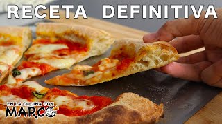 Como hacer PIZZA NAPOLITANA receta original para el HORNO de CASA 🍕 🇮🇹 [upl. by Anat859]