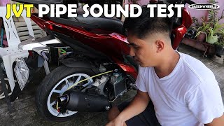 JVT PIPE FOR HONDA CLICK REVIEW SOUND TEST [upl. by Gunn]