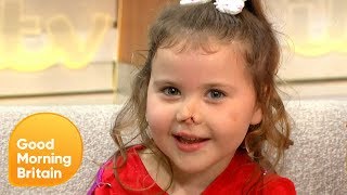 FiveYearOld HarmonieRose Allen Completes Bath Half Marathon  Good Morning Britain [upl. by Giesecke]