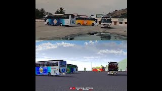 BUSSID VS REAL  ONENESS VILLAN ROAR STRIKER  TEAM KBL [upl. by Eniarrol]