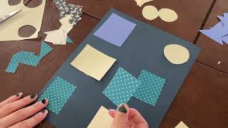 Gees Bend Inspired Paper Quilts  Art Project  Elementary Art  Tutorial for Students [upl. by Deedahs115]