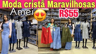 Vestidos Evangélicos e Saias Maravilhosas  😍chiques e Baratas  a partir de R55Vivit Moda Cristã [upl. by Chema]