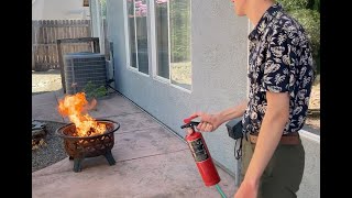 How to Operate a 25 Pound Halon 1211 Fire Extinguisher [upl. by Nicolea566]