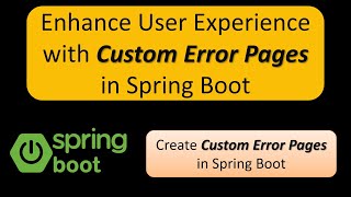 Spring Boot  Displaying custom Error Page  Customize Whitelabel Error Page [upl. by Eirallam]