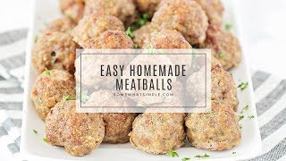 Delicious Homemade Meatballs [upl. by Theall]