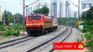 Dead WAP 4 Loco Train Engines Train videos  Indian Railways 🚦 Railgadi Traingadi [upl. by Eniamej]