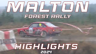 Malton Forest Rally  Pure Sound amp Highlights 2024 [upl. by Icyak446]