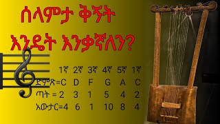 የበገና ትምህርት፡ ክፍል  6   ሰላምታ ቅኝት Begena tutorial Part6 [upl. by Trebliw]